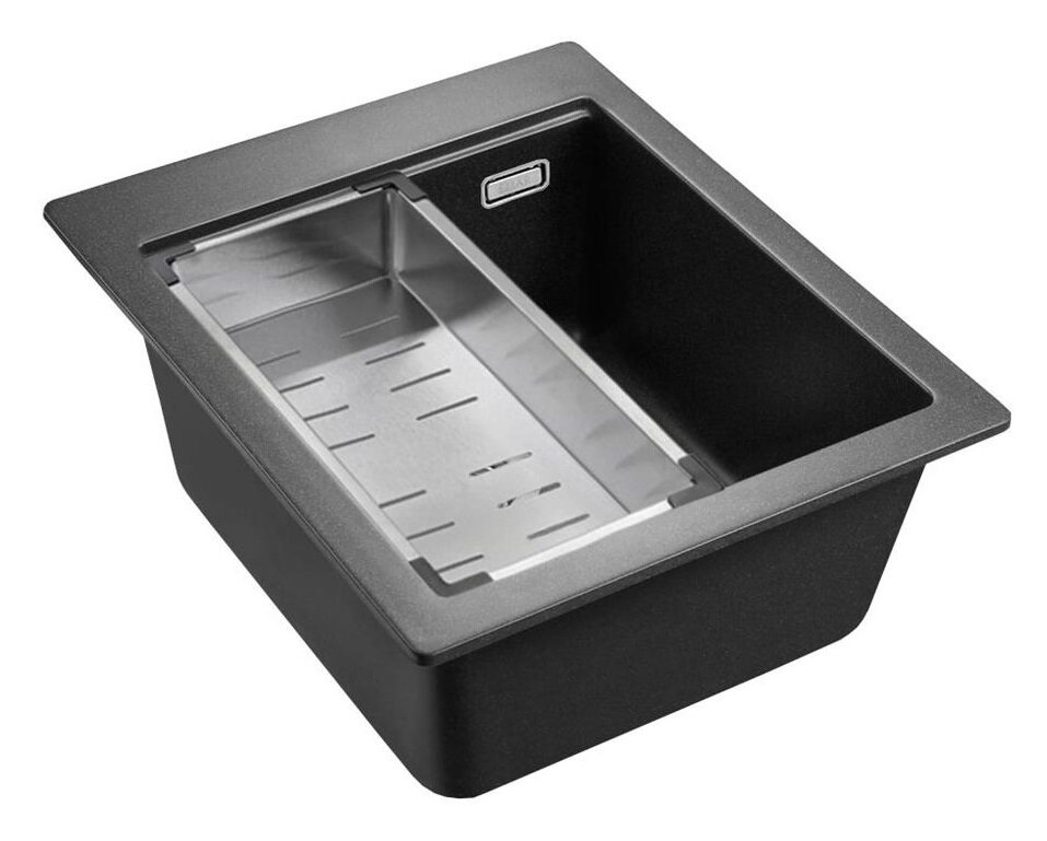 Изображение товара Кухонная мойка из искусственного камня Emar Quartz EMQ-1420.Q Морион 42см