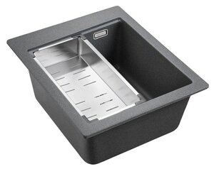 Изображение товара Мойка кухонная Emar Quartz EMQ-1420.Q Антрацит, 42 см, искусственный камень, антрацит