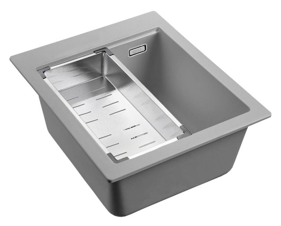 Изображение товара Мойка кухонная Emar Quartz EMQ-1420.Q Алмаз 42 см искусственный кварцевый камень