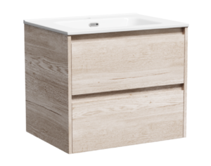 Изображение товара Тумба под раковину Sancos Libra LB60EG, 60 см, подвесная, цвет дуб галифакс натуральный