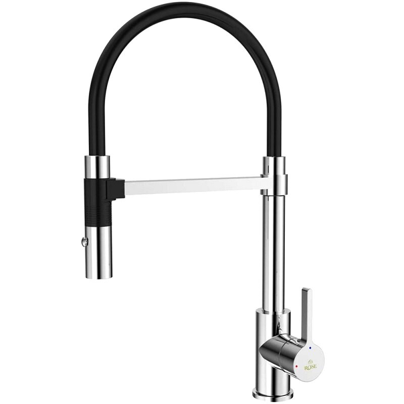 Изображение товара Смеситель для кухонной мойки Rose R133 с гибким изливом хромированный