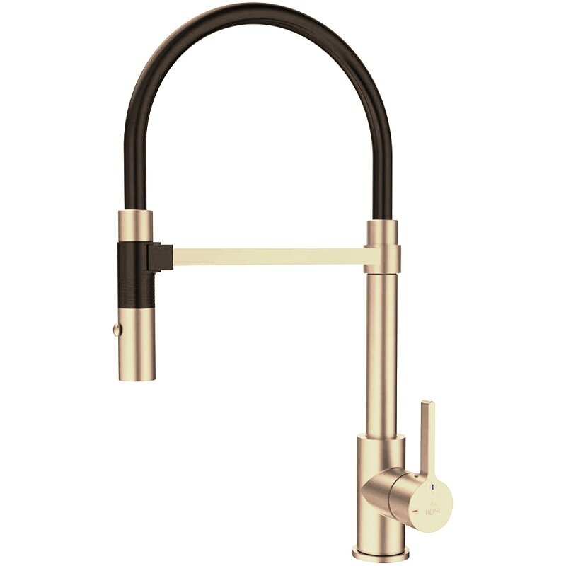 Изображение товара Смеситель для кухонной мойки Rose R133Q с гибким изливом бронза