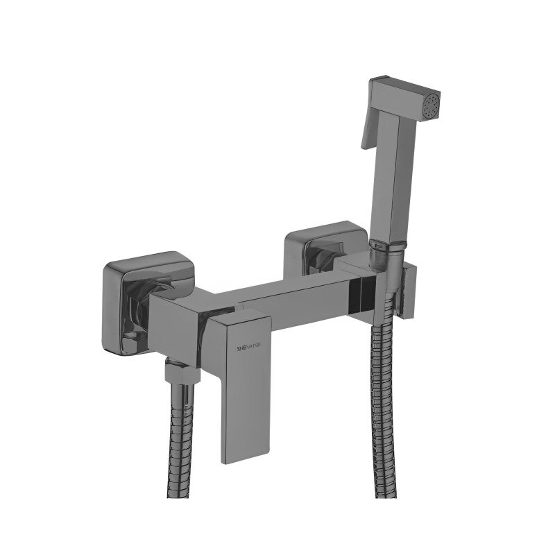 Изображение товара Гигиенический душ Shevanik S137T со смесителем вороненая сталь gunmetal