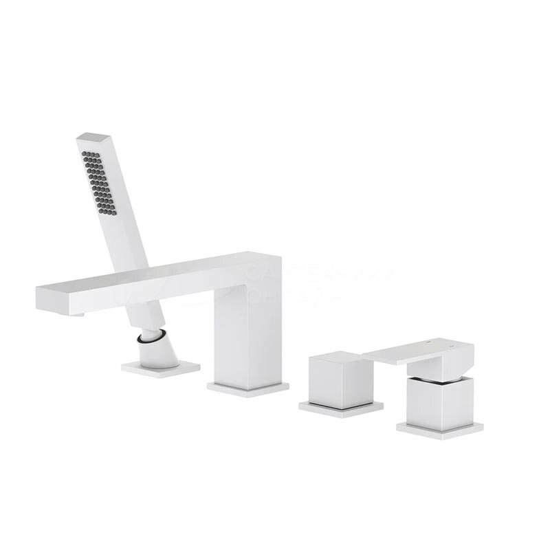 Изображение товара Смеситель на борт ванны Timo Selene 2130/16Y белый матовый с душем