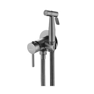 Изображение товара Гигиенический душ Shevanik S147T со смесителем вороненая сталь gunmetal