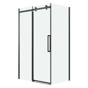 Изображение товара Душевой уголок Grossman Classic 120.K33.04.1080.21.00, 100 х 80 см, стекло прозрачное, профиль черный матовый