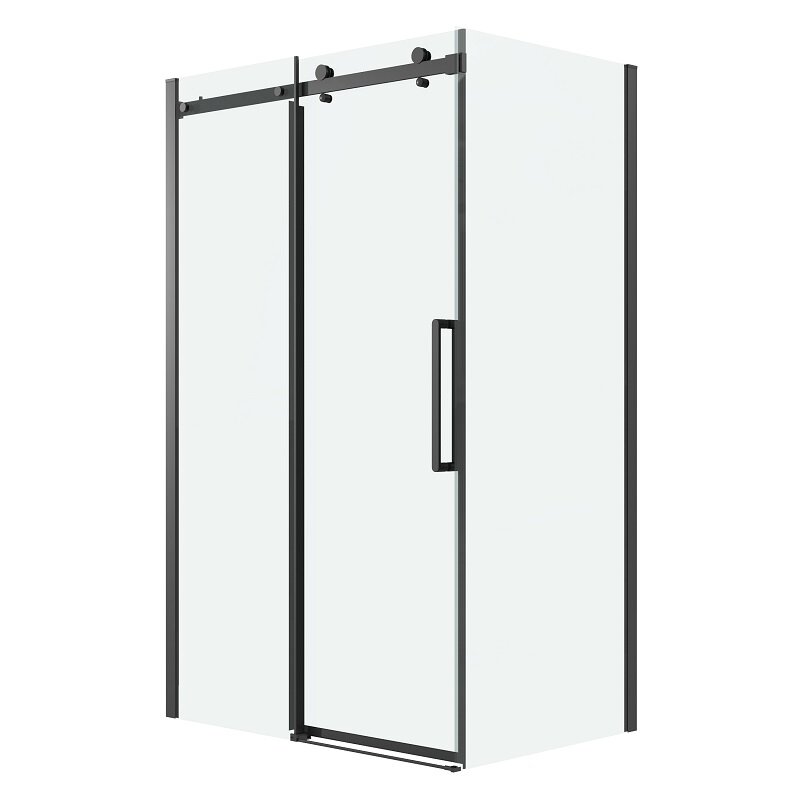 Изображение товара Душевой уголок Grossman Classic 120.K33.04.1370.21.00 черный матовый 130x70 см