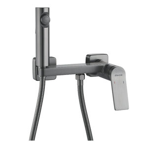 Изображение товара Гигиенический душ Shevanik S4105T-1, со смесителем, вороненая сталь, gunmetal