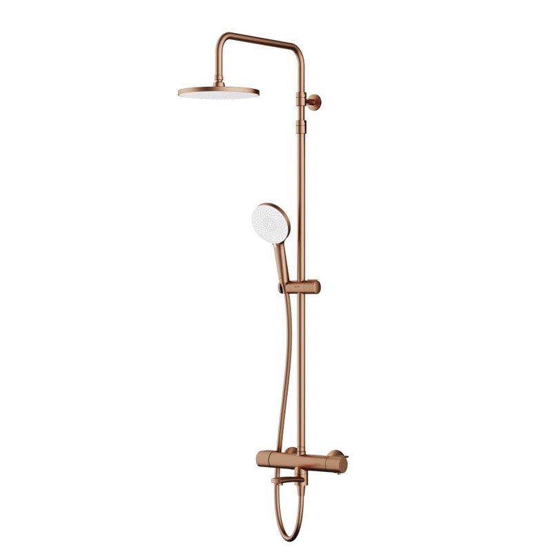 Изображение товара Душевая система Am.Pm X-Joy F0785A544 с термостатом розовое золото