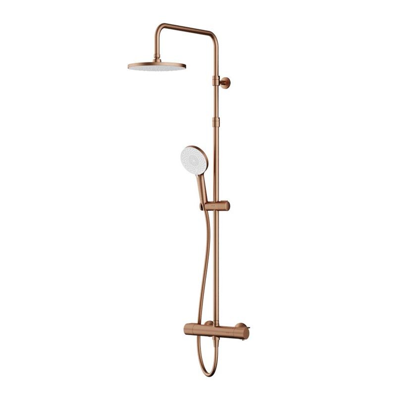 Изображение товара Душевая система Am.Pm X-Joy F0785A444 с термостатом розовое золото Германия