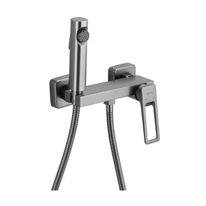 Изображение товара Гигиенический душ Shevanik S6805T-1, со смесителем, вороненая сталь, gunmetal