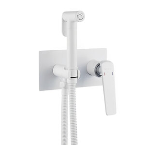 Изображение товара Гигиенический душ Shevanik S8005F, со смесителем, цвет белый матовый