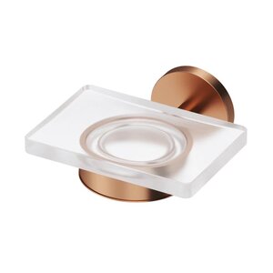 Изображение товара Мыльница настенная Am.Pm X-Joy A85A34244, с держателем, цвет розовое золото