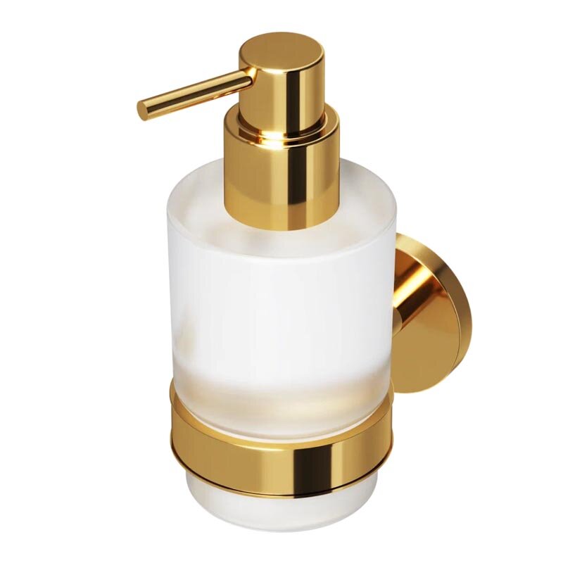 Изображение товара Дозатор жидкого мыла Am.Pm X-Joy с держателем золотой 200 мл