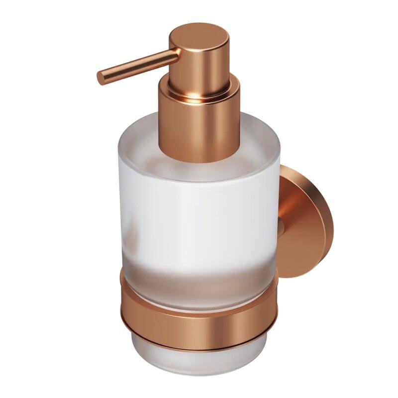 Изображение товара Дозатор для жидкого мыла Am.Pm X-Joy с держателем, розовое золото, Германия