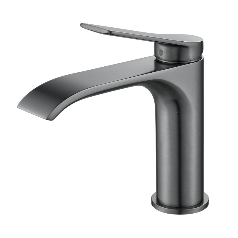 Изображение товара Смеситель для раковины Shevanik S4101T из вороненой стали gunmetal