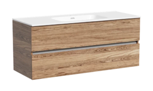 Изображение товара Тумба под раковину Sancos Urban UR120-1ECH, 120 см, подвесная, цвет дуб чарльстон