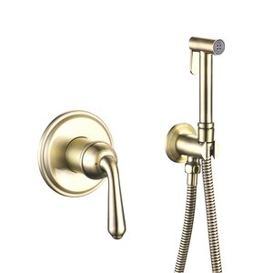 Изображение товара Гигиенический душ Rose R0205E со смесителем золото для ванной комнаты