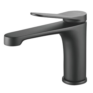 Изображение товара Смеситель для раковины Shevanik S6201H, черный матовый, однорычажный
