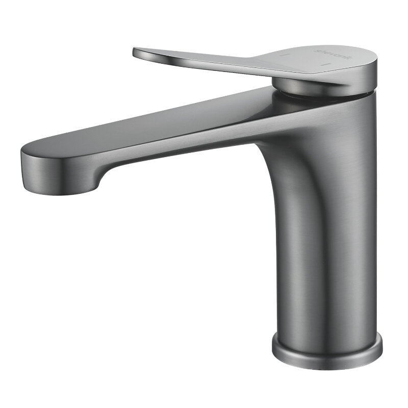 Изображение товара Смеситель для раковины Shevanik S6201T вороненая сталь gunmetal