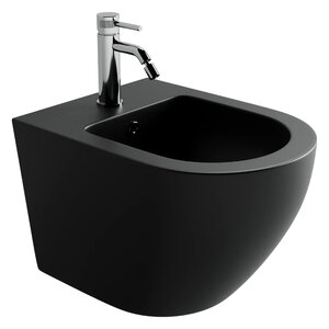 Изображение товара Подвесное биде Ceramicanova Uno CN11002MB черный матовый изготовлено из фарфора