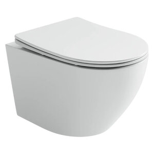 Изображение товара Подвесной унитаз Ceramicanova Uno CN11001, безободковый, сиденье c микролифтом, цвет белый, сантехфарфор