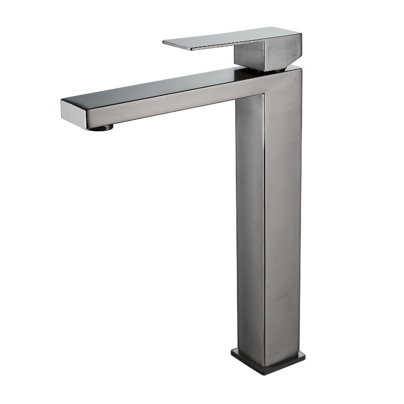 Изображение товара Смеситель для раковины Shevanik S7011T вороненая сталь gunmetal