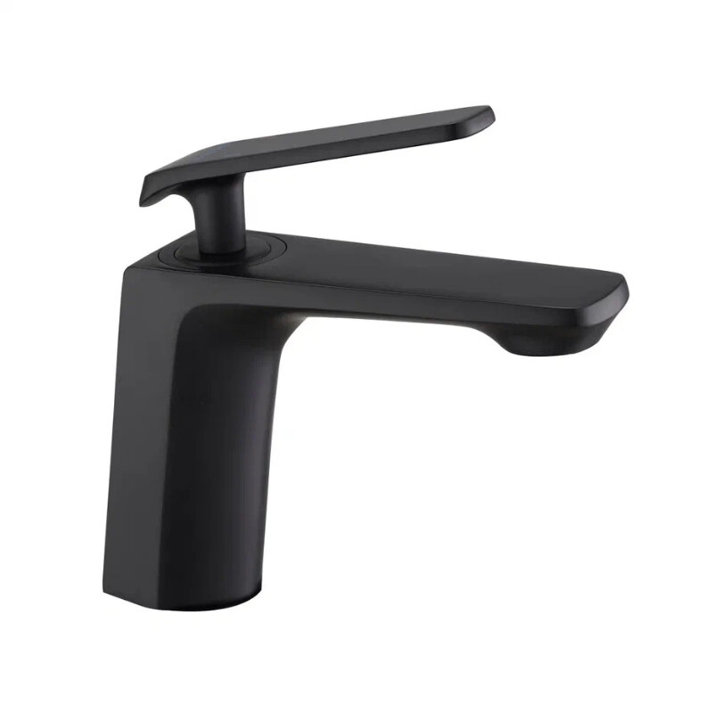 Изображение товара Смеситель для раковины Shevanik S8001H черный матовый 16.3 см современный дизайн