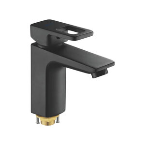 Изображение товара Смеситель для раковины Shevanik S8201H, цвет черный матовый