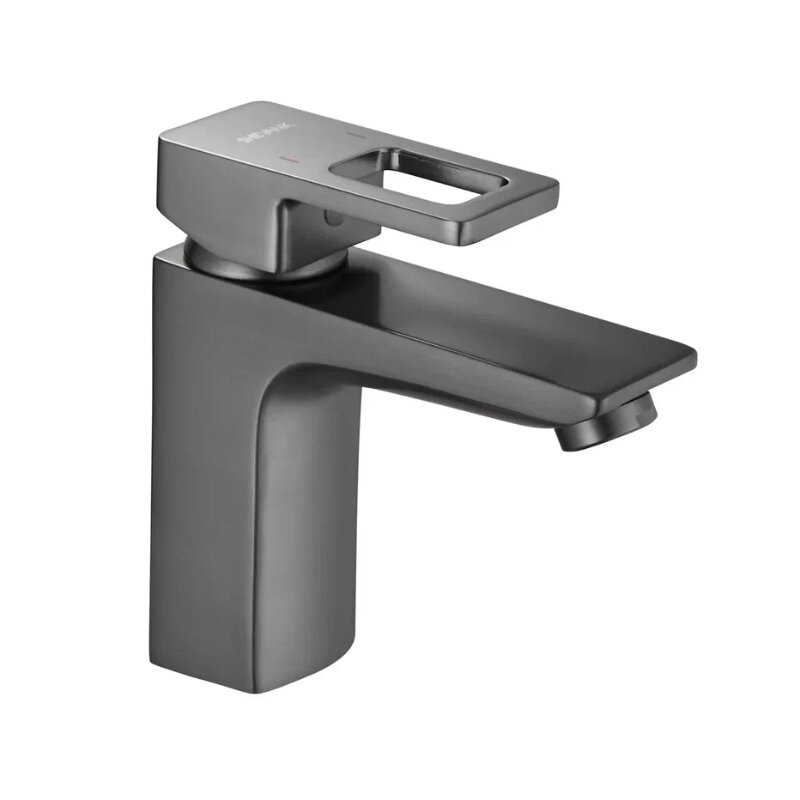 Изображение товара Смеситель для раковины Shevanik S8201T вороненая сталь gunmetal