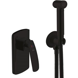 Изображение товара Гигиенический душ Rose R1105H со смесителем, черный, встраиваемый дизайн