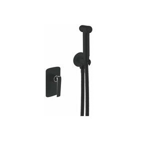 Изображение товара Гигиенический душ Rose R1305H со смесителем, черный, встроенный, округлый