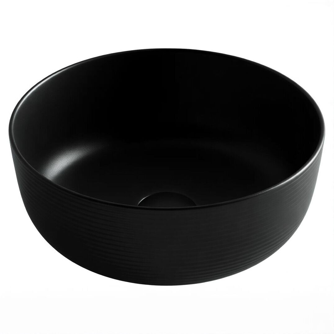 Изображение товара Раковина Ceramicanova Element CN6073MB, 35 см, сантехфарфор, цвет черный матовый