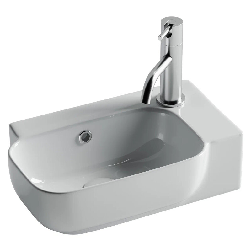 Изображение товара Раковина Ceramicanova Element CN6074L/CN6074R, 40.3 см, левая/правая, сантехфарфор, цвет белый