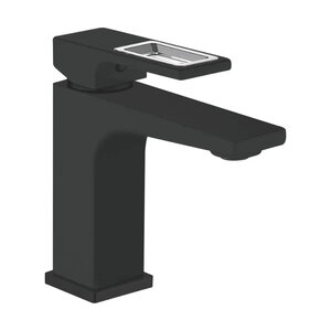 Изображение товара Смеситель для раковины Shevanik S9001H, цвет хром/черный матовый