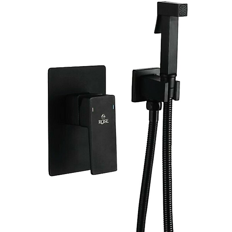 Изображение товара Гигиенический душ Rose, R2805H, со смесителем, черный