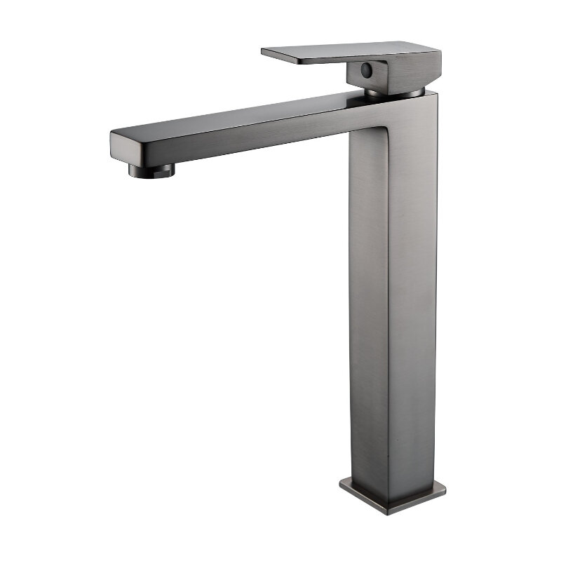 Изображение товара Смеситель для раковины Shevanik S9611T вороненая сталь, gunmetal