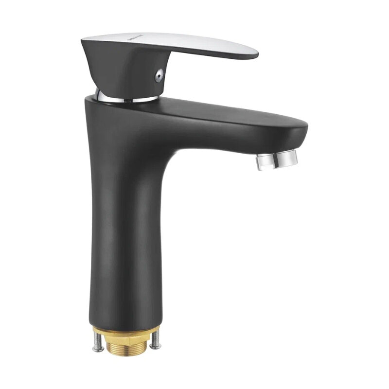 Изображение товара Смеситель для раковины Shevanik S9801H хром черный матовый современный стиль