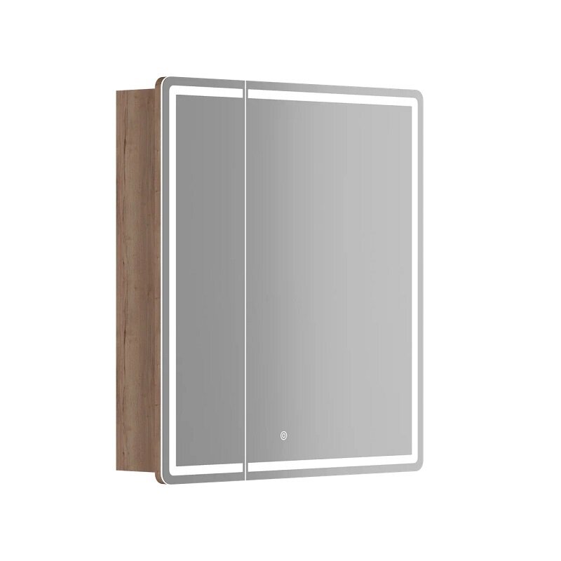 Изображение товара Зеркальный шкаф Sancos Mirror MI70EG, 70 см, с LED подсветкой и сенсорным выключателем, цвет дуб галифакс натуральный Изображение товара Зеркальный шкаф Sancos Mirror MI70EG, 70 см, с LED подсветкой и сенсорным выключателем, цвет дуб галифакс натуральный