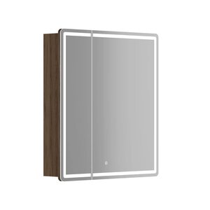 Изображение товара Зеркальный шкаф Sancos Mirror MI70ECH, 70 см, с LED подсветкой и сенсорным выключателем, цвет дуб чарльстон