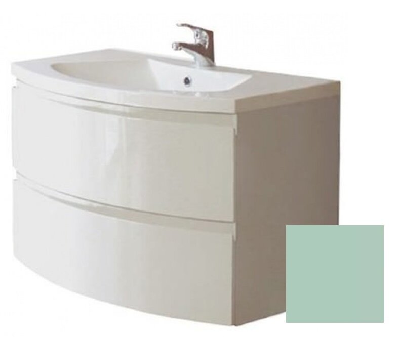 Изображение товара Тумба под раковину BelBagno Prospero BB1000DVC/MO, 100 см, подвесная, menta opaco