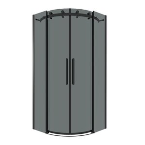 Изображение товара Душевой уголок Grossman Classic 301.K33.04.1010.21.10, 100 х 100 см, стекло тонированное, профиль черный матовый