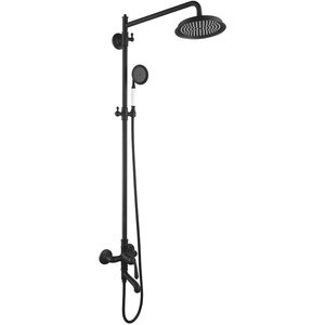 Изображение товара Душевая система Rose R0236H черная латунь 1 режим ретро стиль