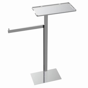 Изображение товара Стойка напольная Boheme 10952-CR с полкой и полотенцедержателем хром