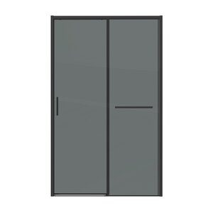 Изображение товара Душевая дверь Grossman Style 100.K33.05.130.21.10, 130 см, стекло тонированное, профиль черный матовый