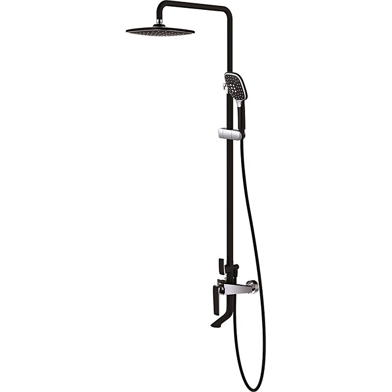 Изображение товара Душевая система Rose R1336H, черный/хром