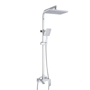 Изображение товара Душевая система Rose R1536F с тропическим душем и 3 режимами белый хром