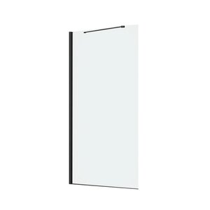 Изображение товара Шторка на ванну Cezares Liberta-V-1-TB-90/155-C-NERO, 90 см, стекло прозрачное, черный матовый