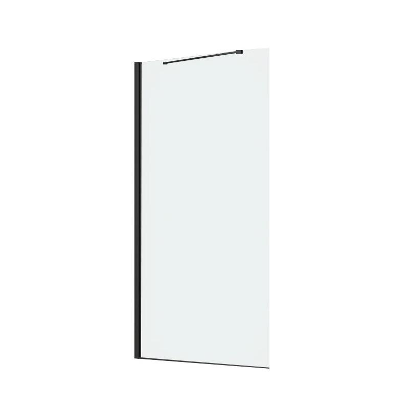 Изображение товара Шторка на ванну Cezares Liberta-V-1-TB-90/155-C-NERO, 90 см, стекло прозрачное, черный матовый