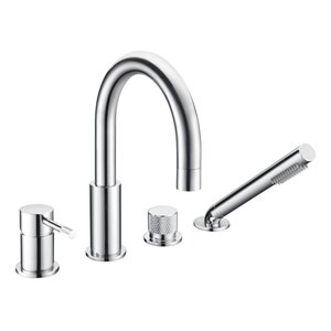 Изображение товара Смеситель врезной Boheme Uno 460-CR, на борт ванны, цвет хром